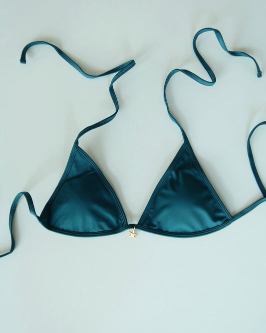 String Bikini Top - Blue Lagoon